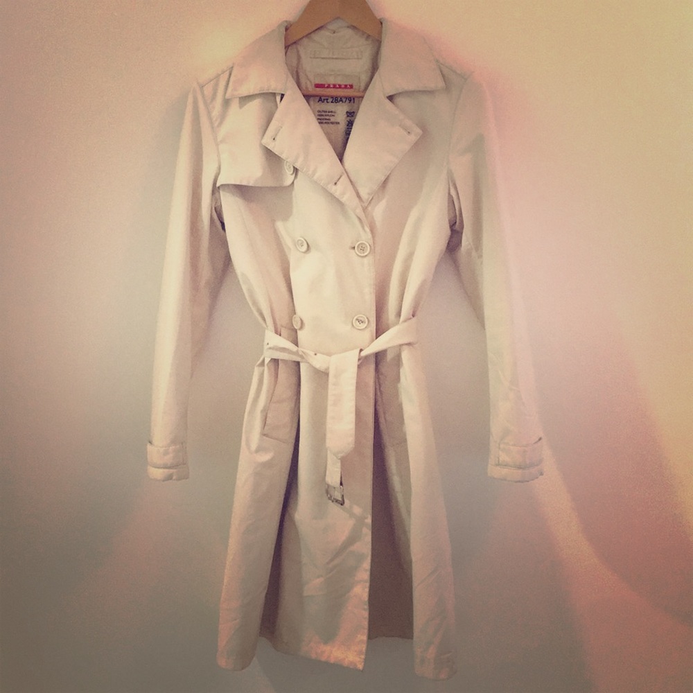 Prada nylon raincoat